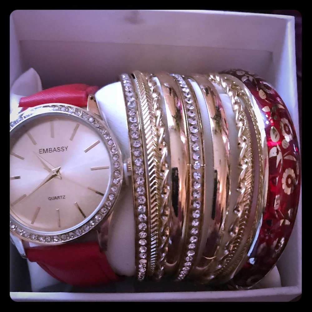 Embassy watch and braclet set
